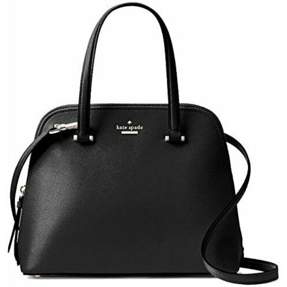 NWT $360 Kate Spade Patterson Drive Medium Dome Satchel Bag Black Leather Gold - Picture 11 of 13